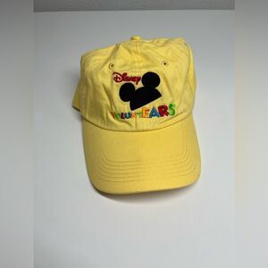 Rare Mickey Mouse Disney Hat Yellow